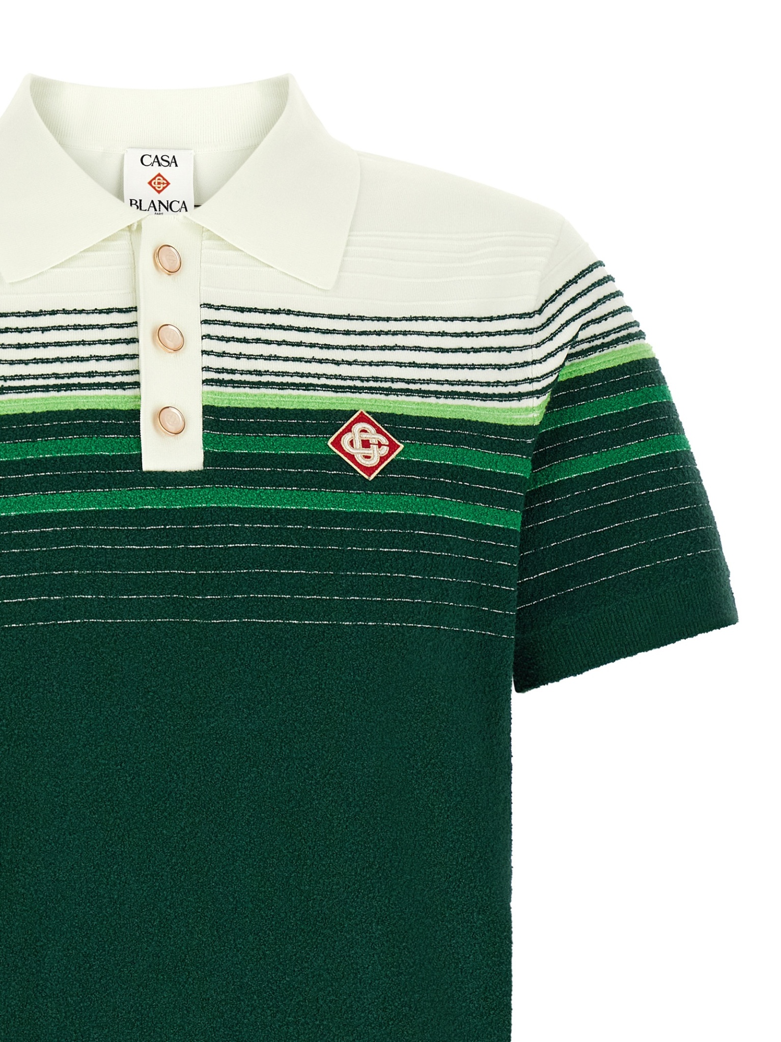 [Casablanca] T-shirts Short Sleeve FW26 MPF26KW142201WHITEGREEN