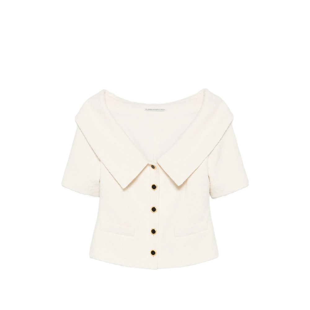 [Alessandra Rich] Tweed jacket FW26 FABX4479 F4801 1622
