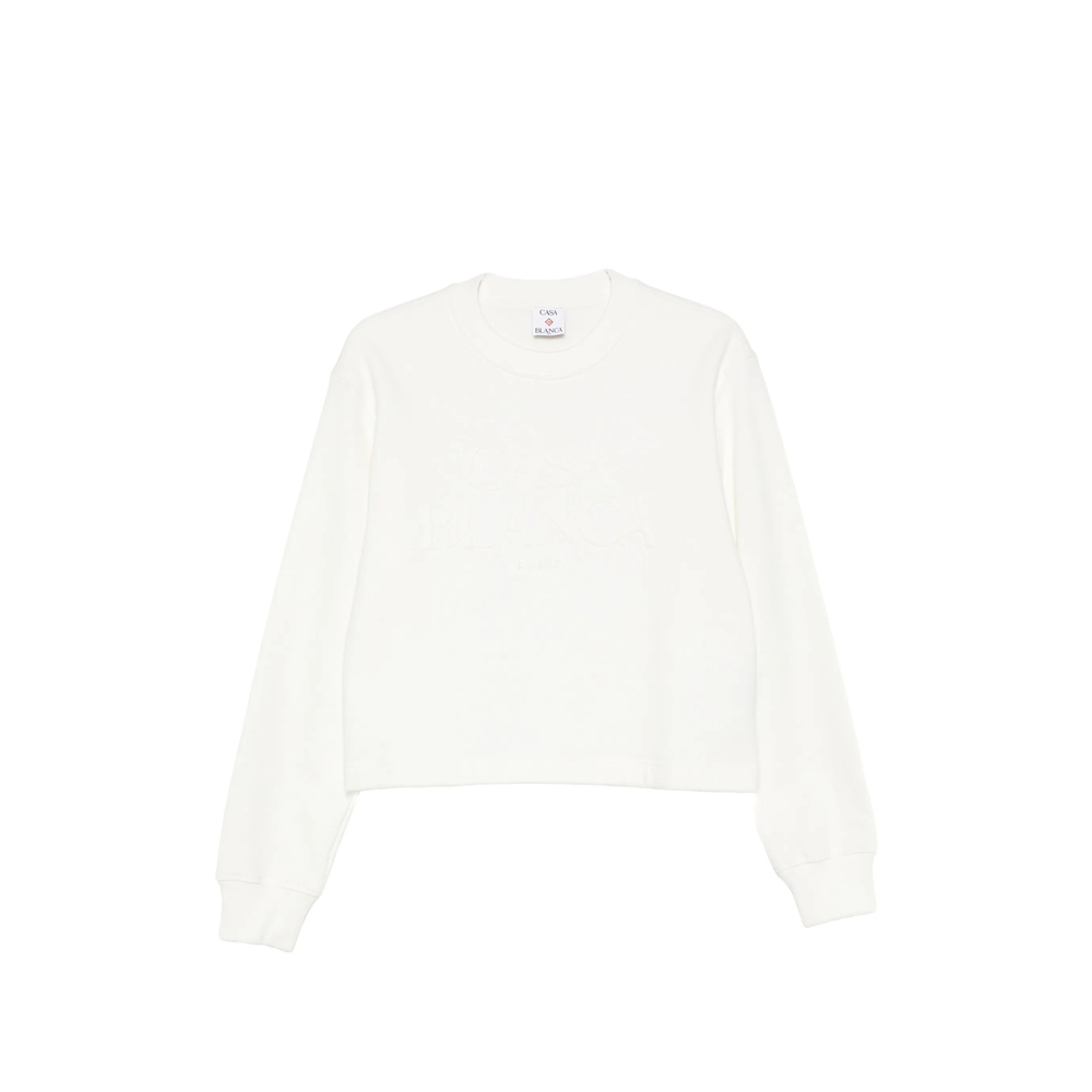 [Casablanca] Sweatshirt FW26 PF26-JTP-527 01 CREAM