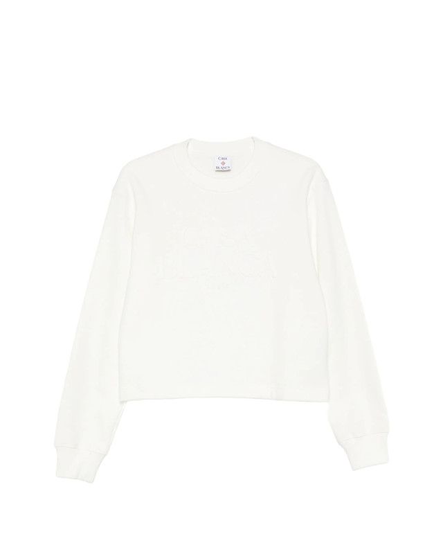 [Casablanca] Sweatshirt FW26 PF26-JTP-527 01 CREAM