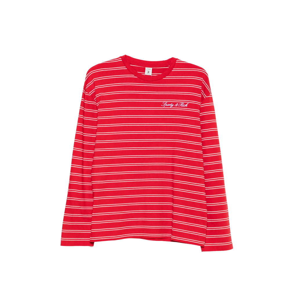 [SPORTY & RICH] T-shirts Long Sleeve FW26 TO124710326RE  RUBWH