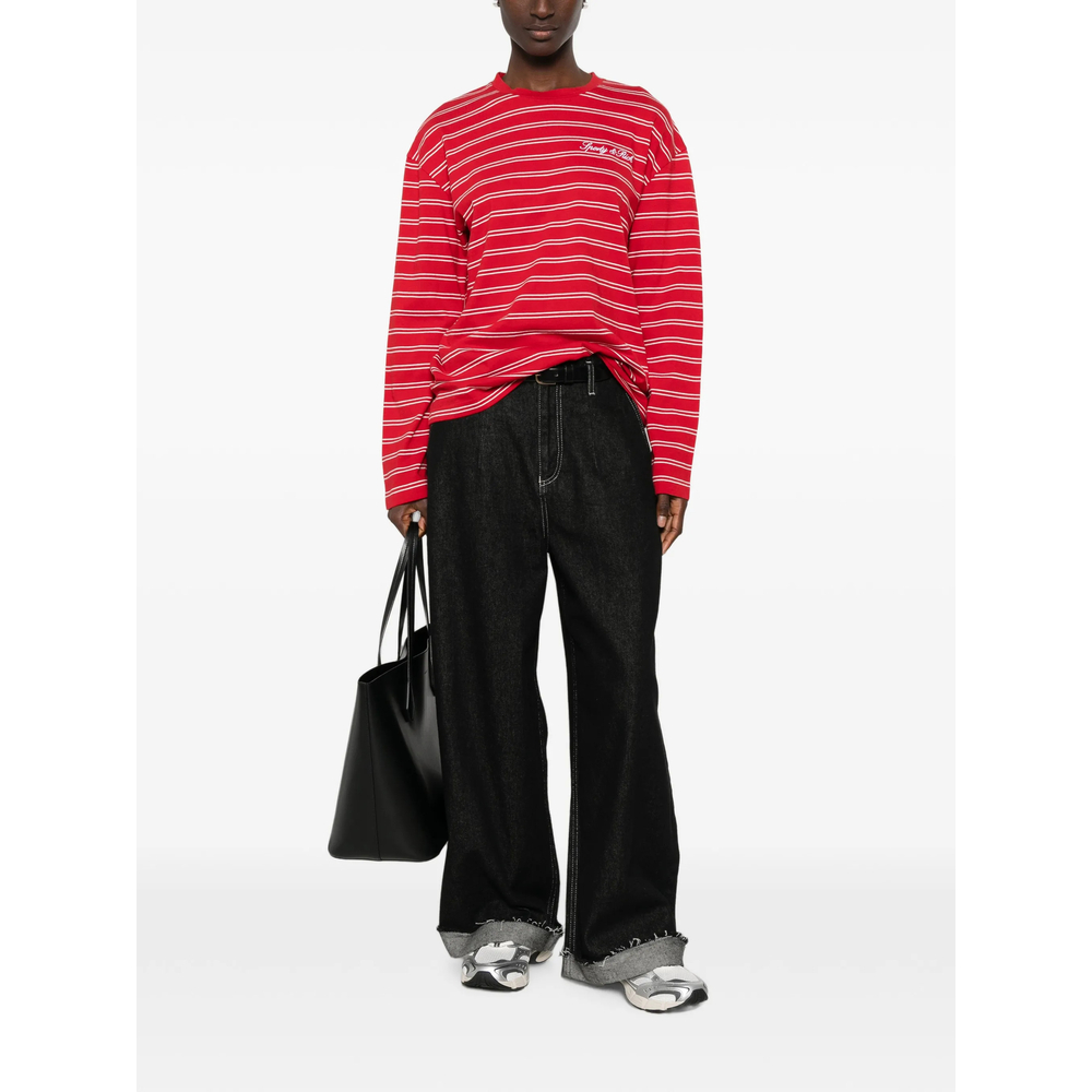 [SPORTY & RICH] T-shirts Long Sleeve FW26 TO124710326RE  RUBWH
