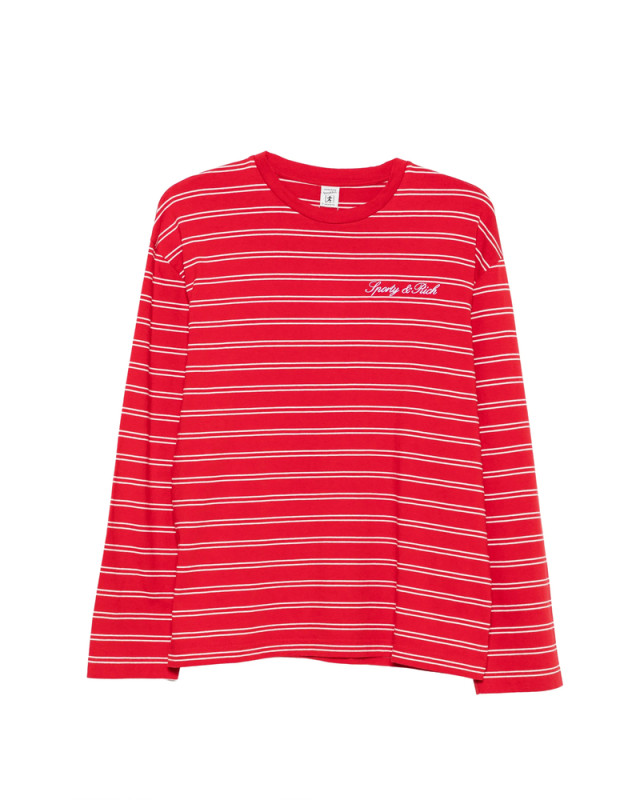 [SPORTY & RICH] T-shirts Long Sleeve FW26 TO124710326RE  RUBWH
