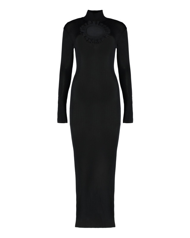 [SELF PORTRAIT] Long sleeve dress SS25 SS25CK005XB_BLACK