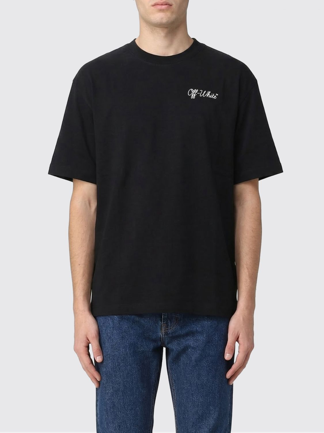 [Off-White] T-shirts Short Sleeve SS26 OMAA120C99JER00D 1001