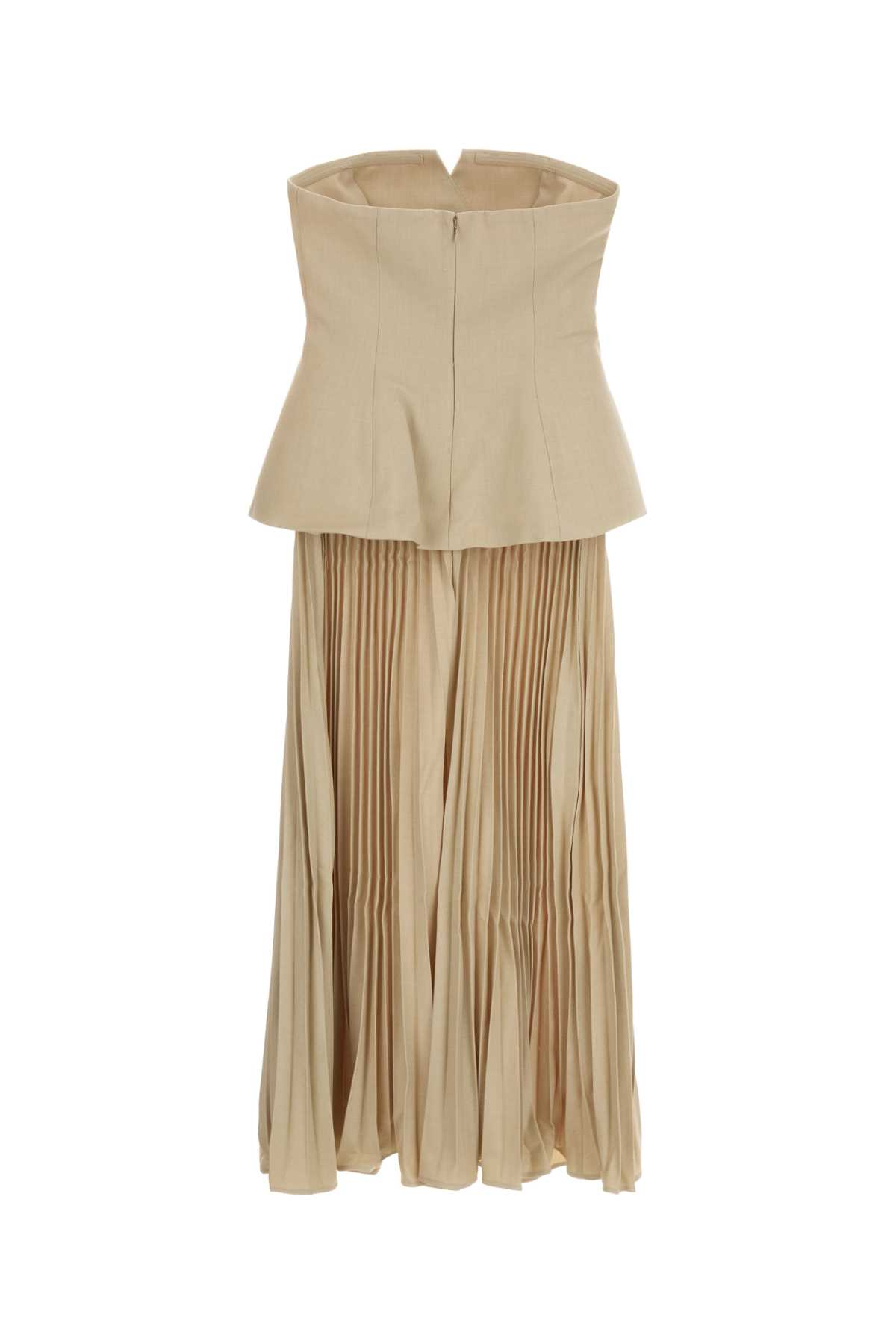 [SELF PORTRAIT] Sleeveless dress FW26 AW26155MBG BEIGE