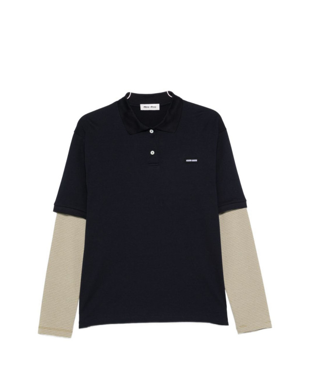 [Miu Miu] T-shirts Long Sleeve FW26 MJL07617ORF0UD9