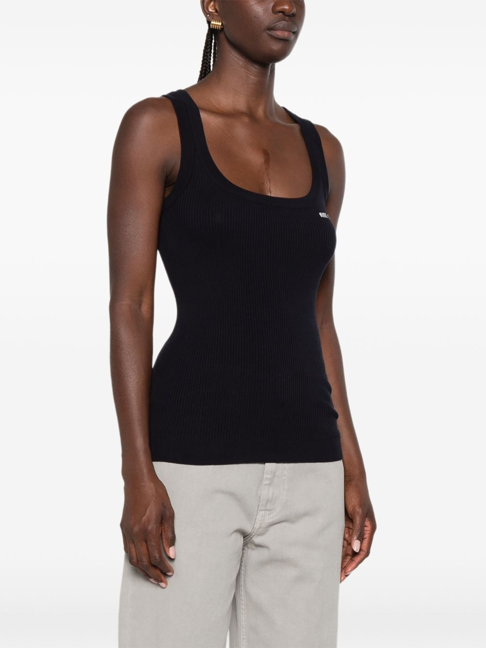[Miu Miu] T-shirts Sleeveless FW26 MMV29412ZLF0008
