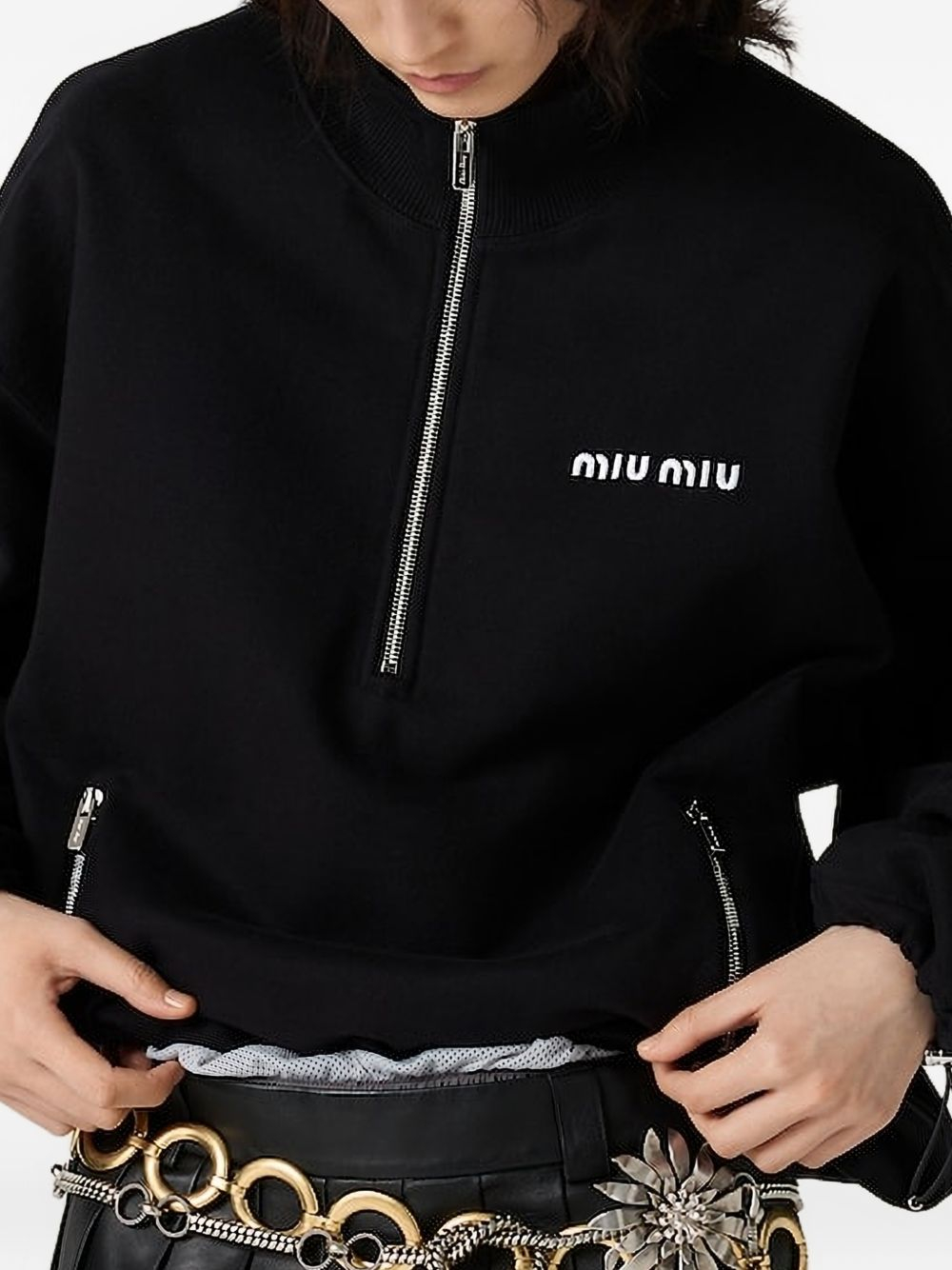 [Miu Miu] Sweatshirt FW26 MJL04315V3F0002