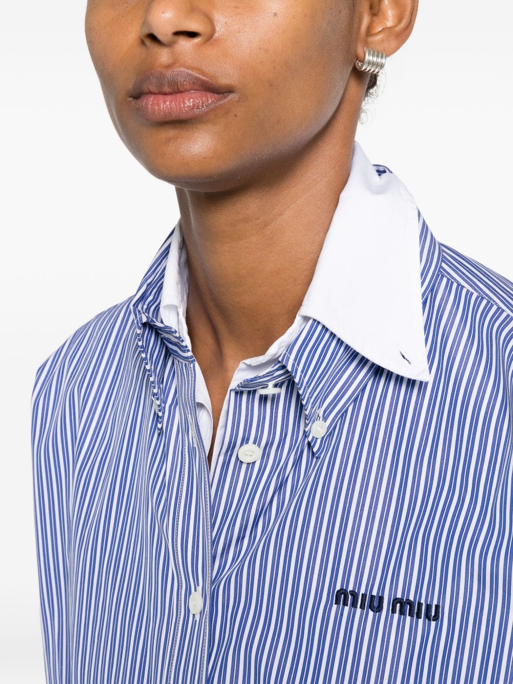 [Miu Miu] Shirts Long Sleeve FW26 MK2047195DF098Z
