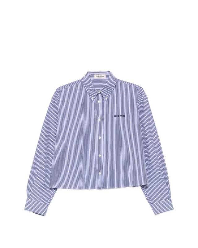 [Miu Miu] Shirts Long Sleeve FW26 MK2047195DF098Z