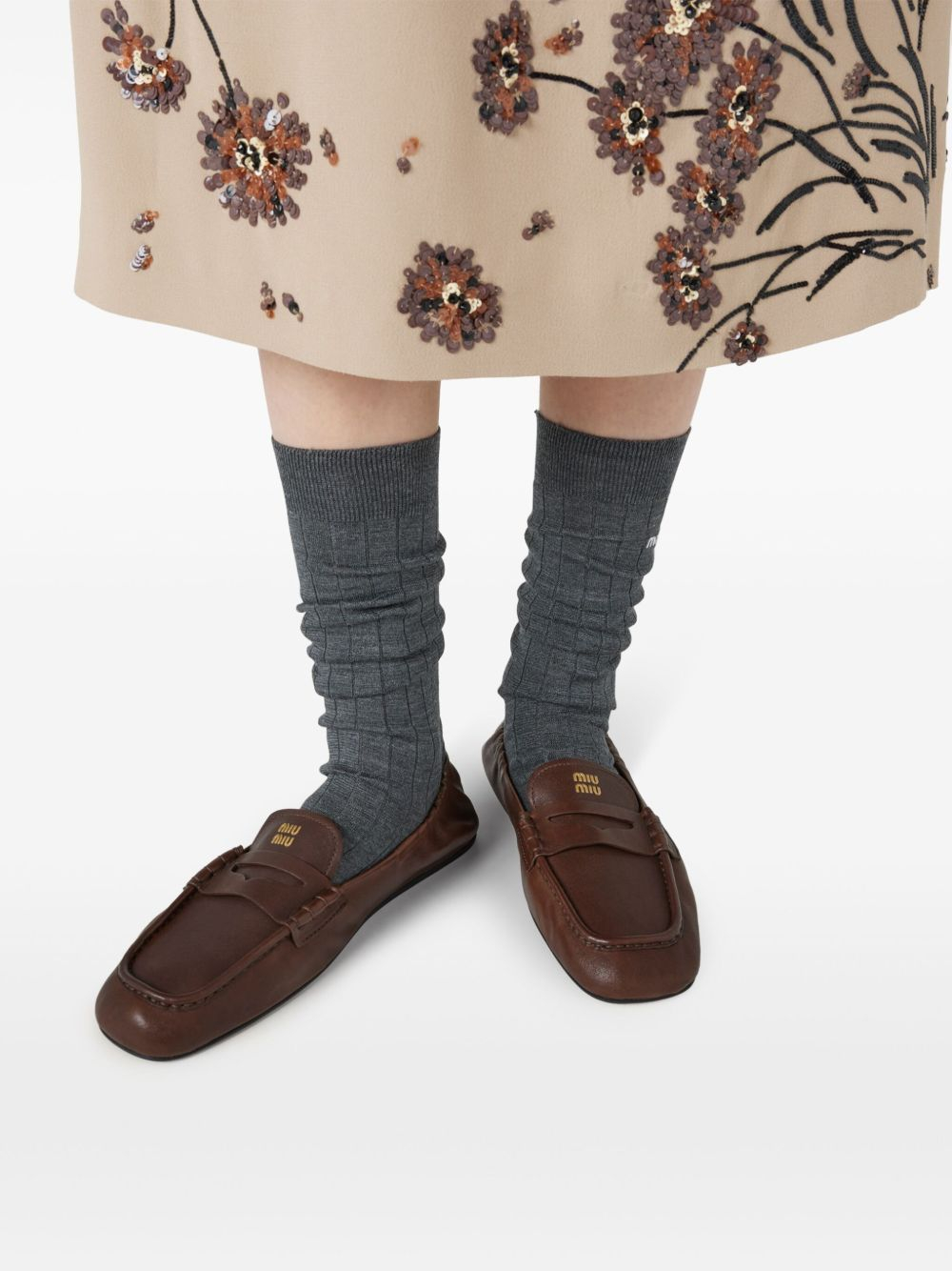 [Miu Miu] Loafer FW26 5D341EEFXF0NBL