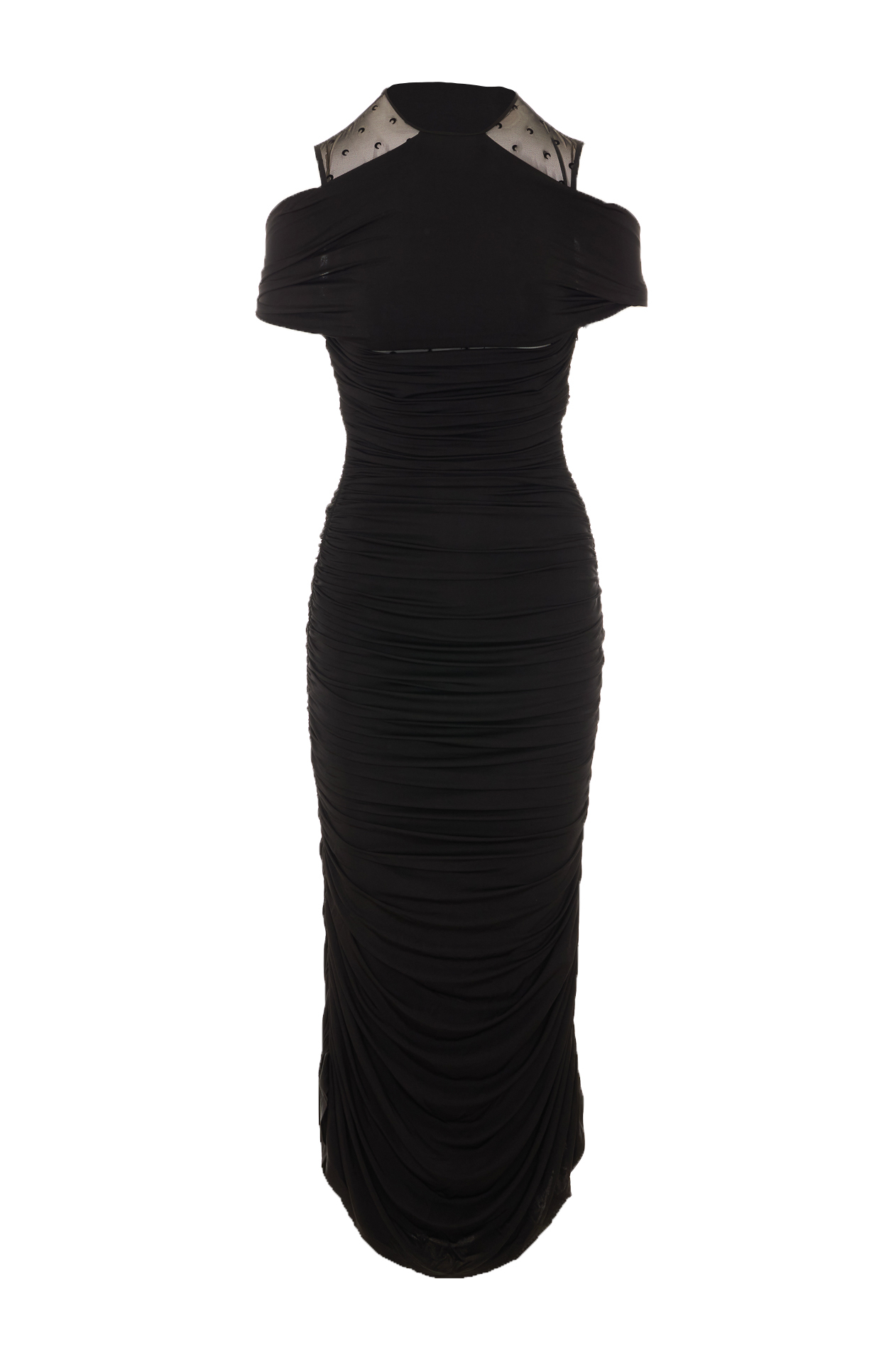[MARINE SERRE] Short sleeve dress SS26 WDR437ACJER0022BK99