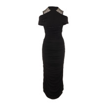 [MARINE SERRE] Short sleeve dress SS26 WDR437ACJER0022BK99