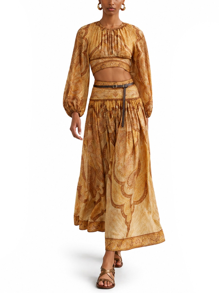 [Zimmermann] Long skirt SS26 6437SRS262_TPMM