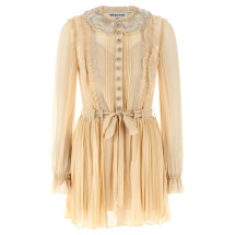 [SELF PORTRAIT] Long sleeve dress SS26 RS26034STTAN