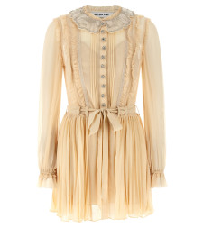 [SELF PORTRAIT] Long sleeve dress SS26 RS26034STTAN