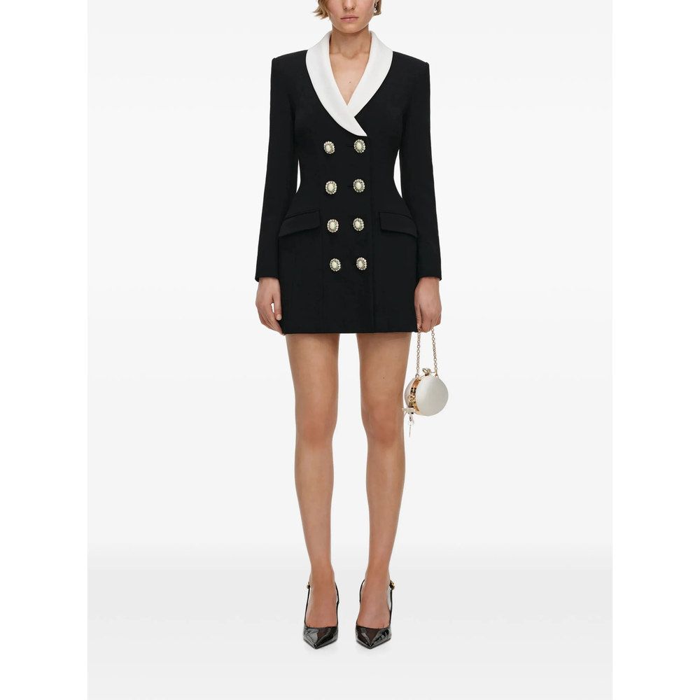 [Self-portrait] Long sleeve dress FW26 AW26-054S-B  BLACK