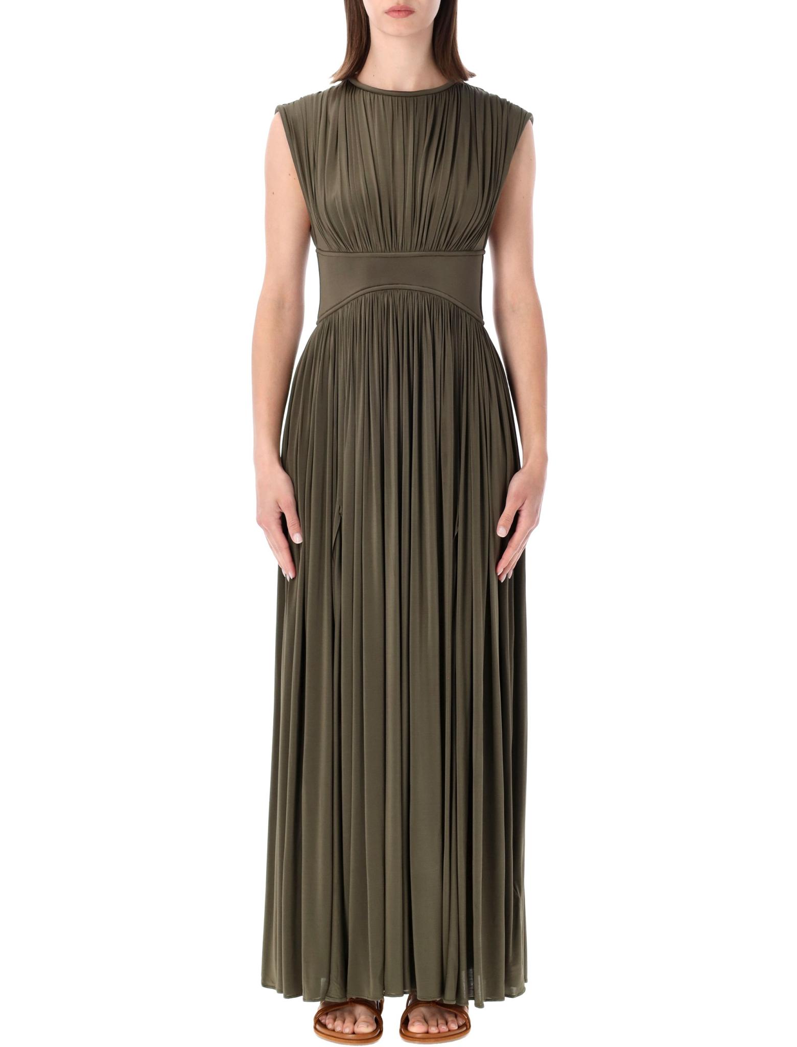[Zimmermann] Sleeveless dress SS26 5119DS261OLV