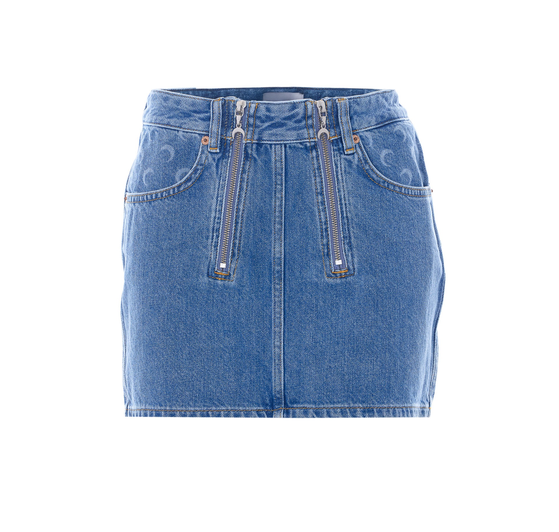 [MARINE SERRE] Mini skirt SS26 WSK135ACDEN0002BL05