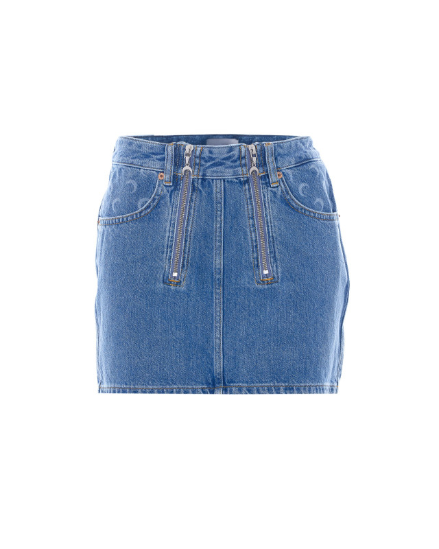 [MARINE SERRE] Mini skirt SS26 WSK135ACDEN0002BL05