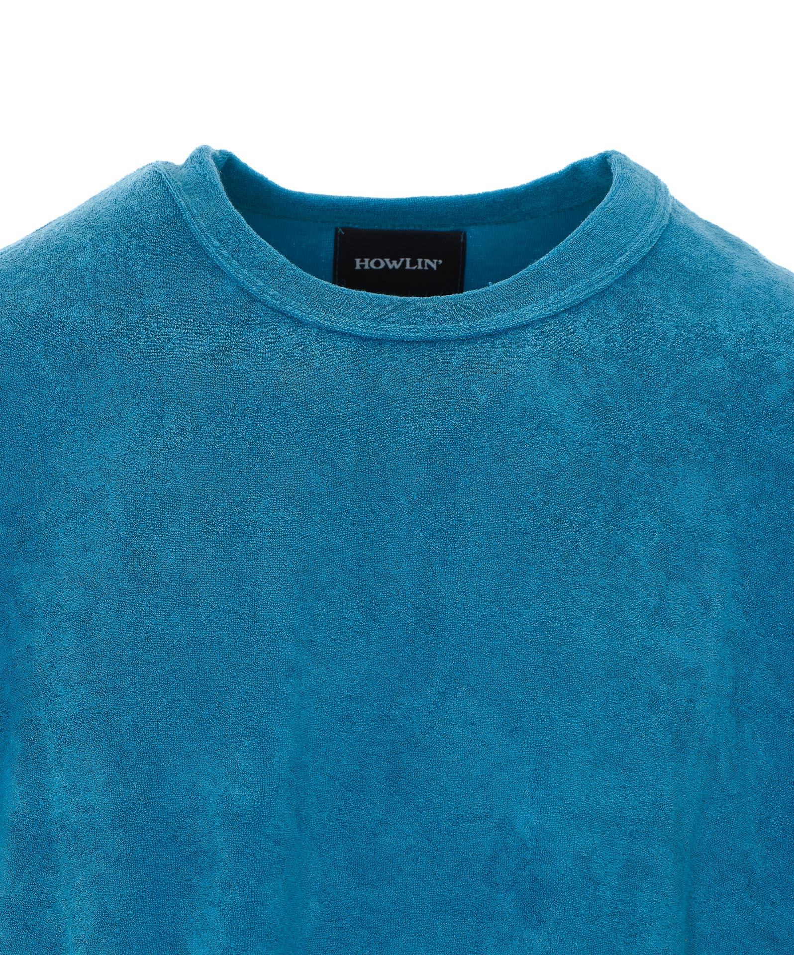 [Howlin] T-shirts Short Sleeve SS26 FONS BOXY FITAQUA BLUES