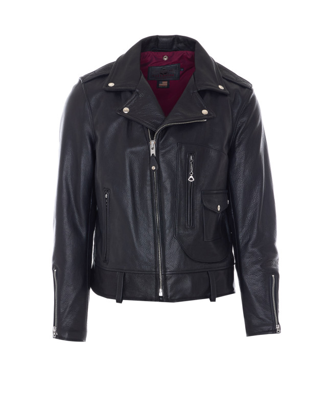 [SCHOTT N.Y.C.] Leather Jacket SS26 568BLACK