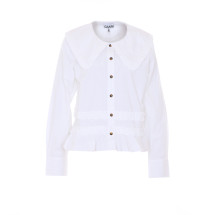 [GANNI] Shirts Long Sleeve SS26 A1040096ZZ8