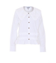 [GANNI] Shirts Long Sleeve SS26 A1040096ZZ8