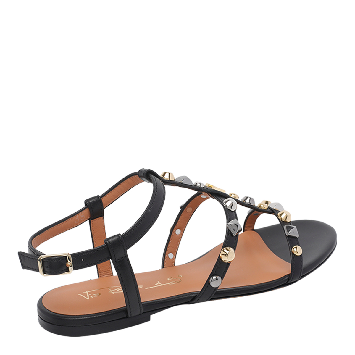 [VIA ROMA 15] Sandals SS26 464083CNERO