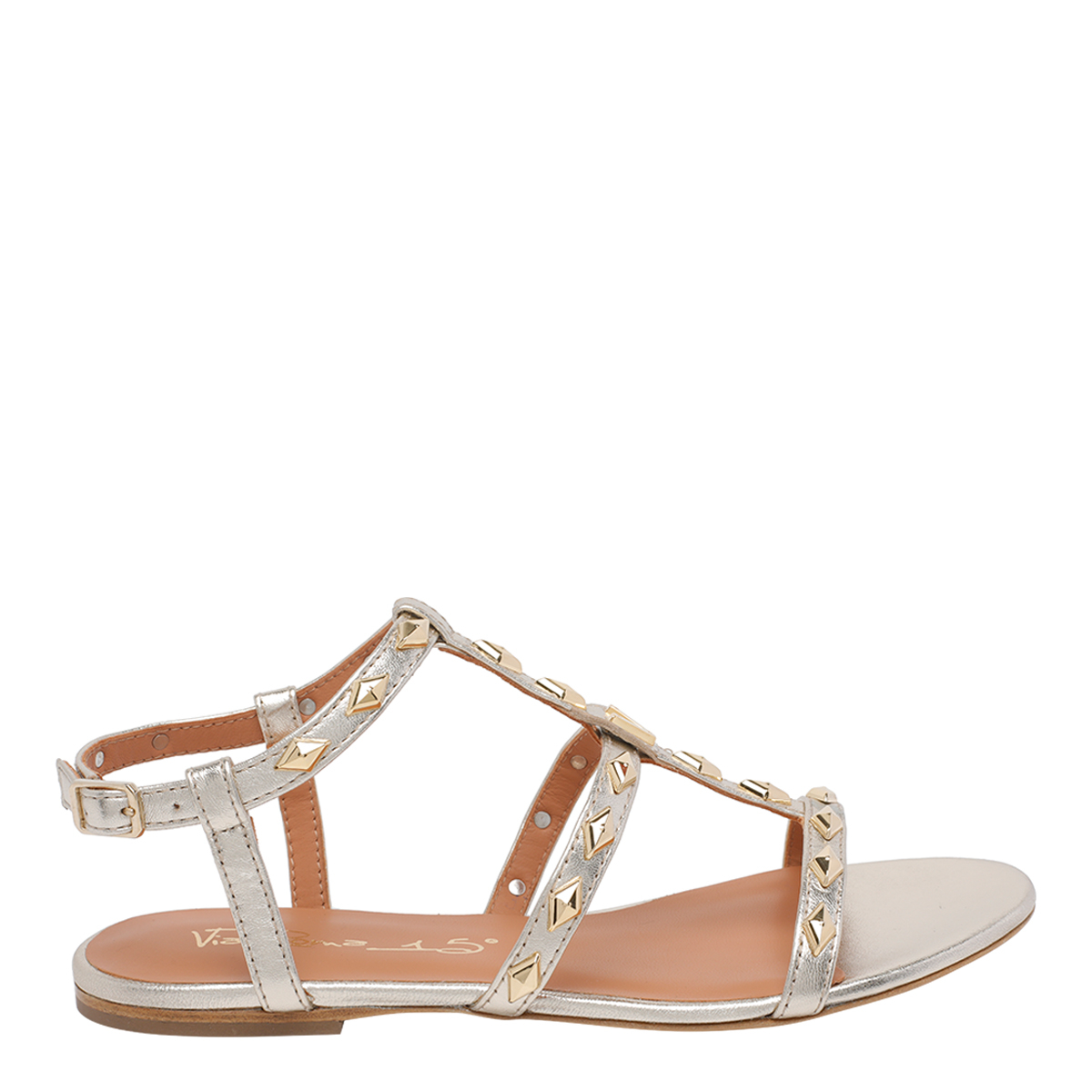 [VIA ROMA 15] Sandals SS26 463983CPLATINO