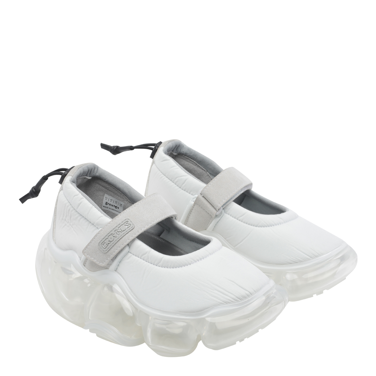 [GROUNDS] Sneakers SS26 1641WHITE GRAY_CLEAR