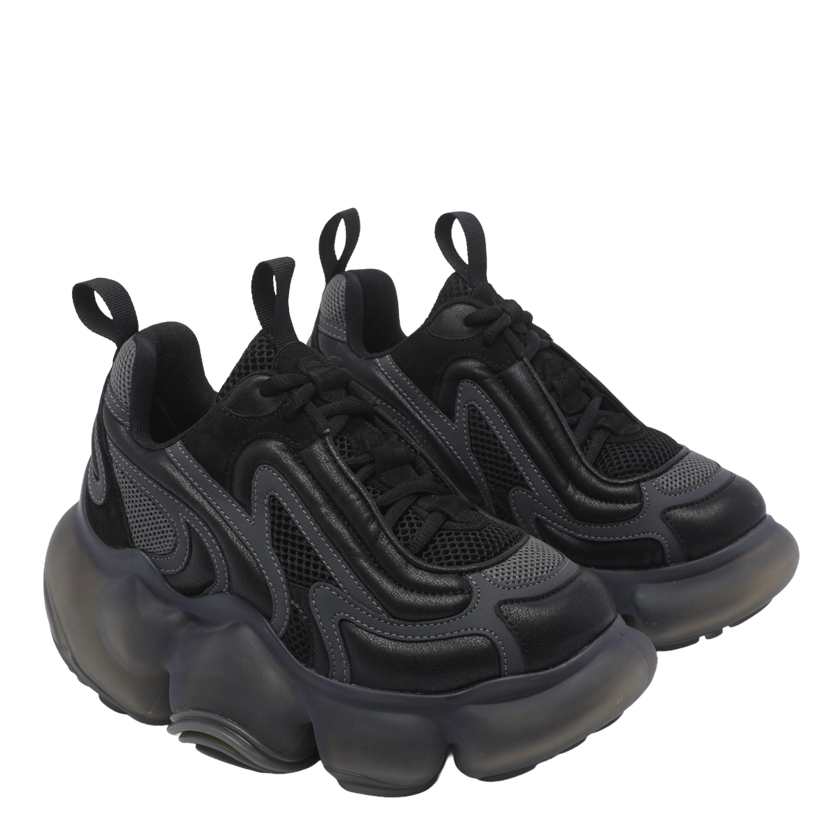 [GROUNDS] Sneakers SS26 1652BLACK CHARCOAL_BLACK MATTE
