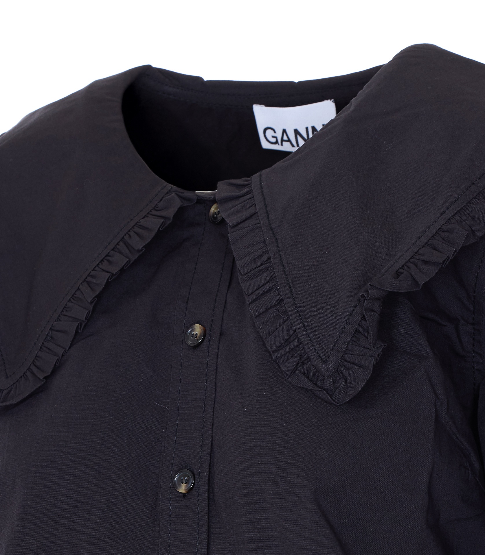[GANNI] Shirts Long Sleeve SS26 A1040096099