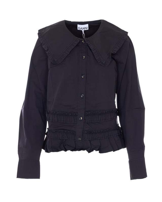[GANNI] Shirts Long Sleeve SS26 A1040096099