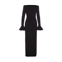 [Solace London] Long sleeve dress SS26 OS46053BLACK