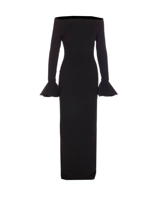 [Solace London] Long sleeve dress SS26 OS46053BLACK