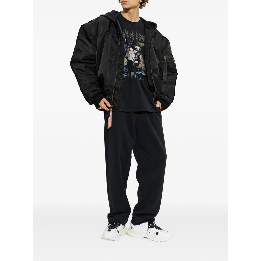 [Vetements] T-shirts Long Sleeve FW26 MH27LS206B  BLACK