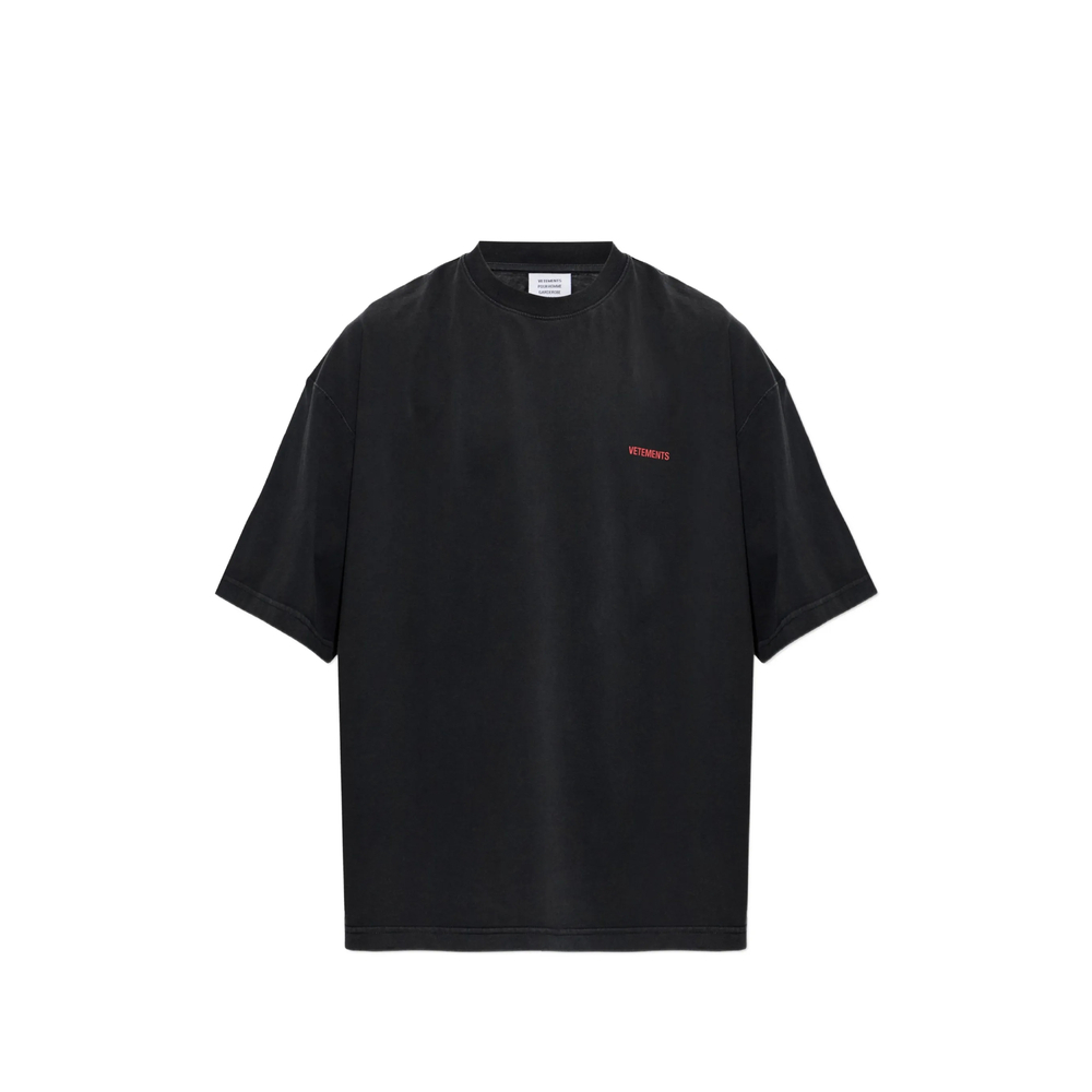 [Vetements] T-shirts Short Sleeve FW26 MH27TR142B  BKRED