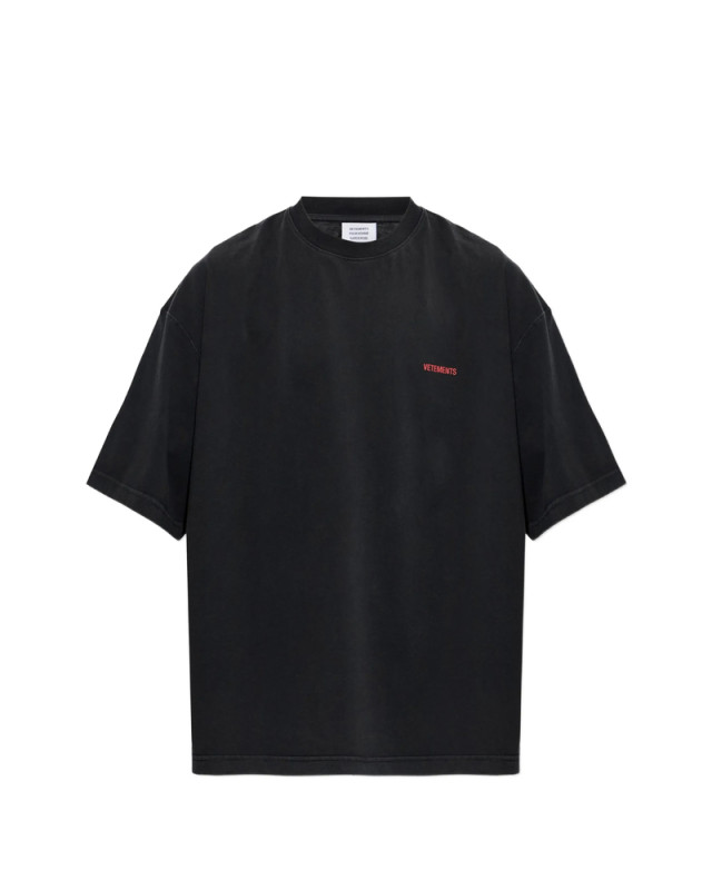 [Vetements] T-shirts Short Sleeve FW26 MH27TR142B  BKRED