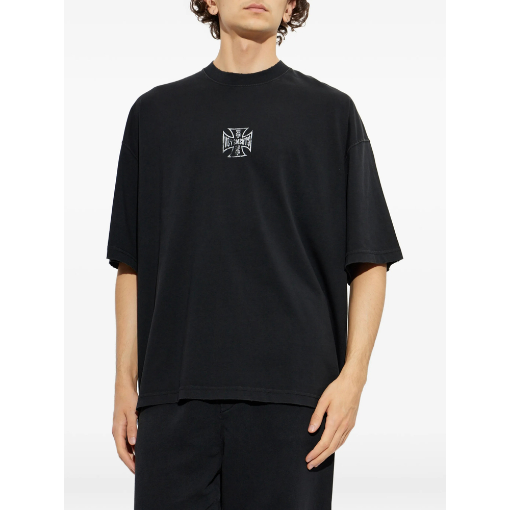 [Vetements] T-shirts Short Sleeve FW26 MH27TR197B  BLACK