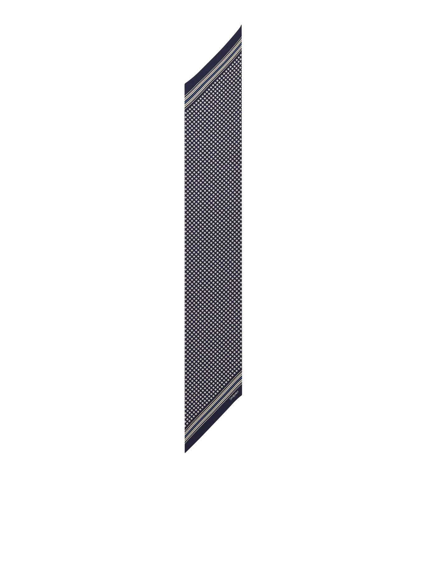 [Saint Laurent] Scarf FW26 8682563Y0014188 NAVY MULTICOLOR