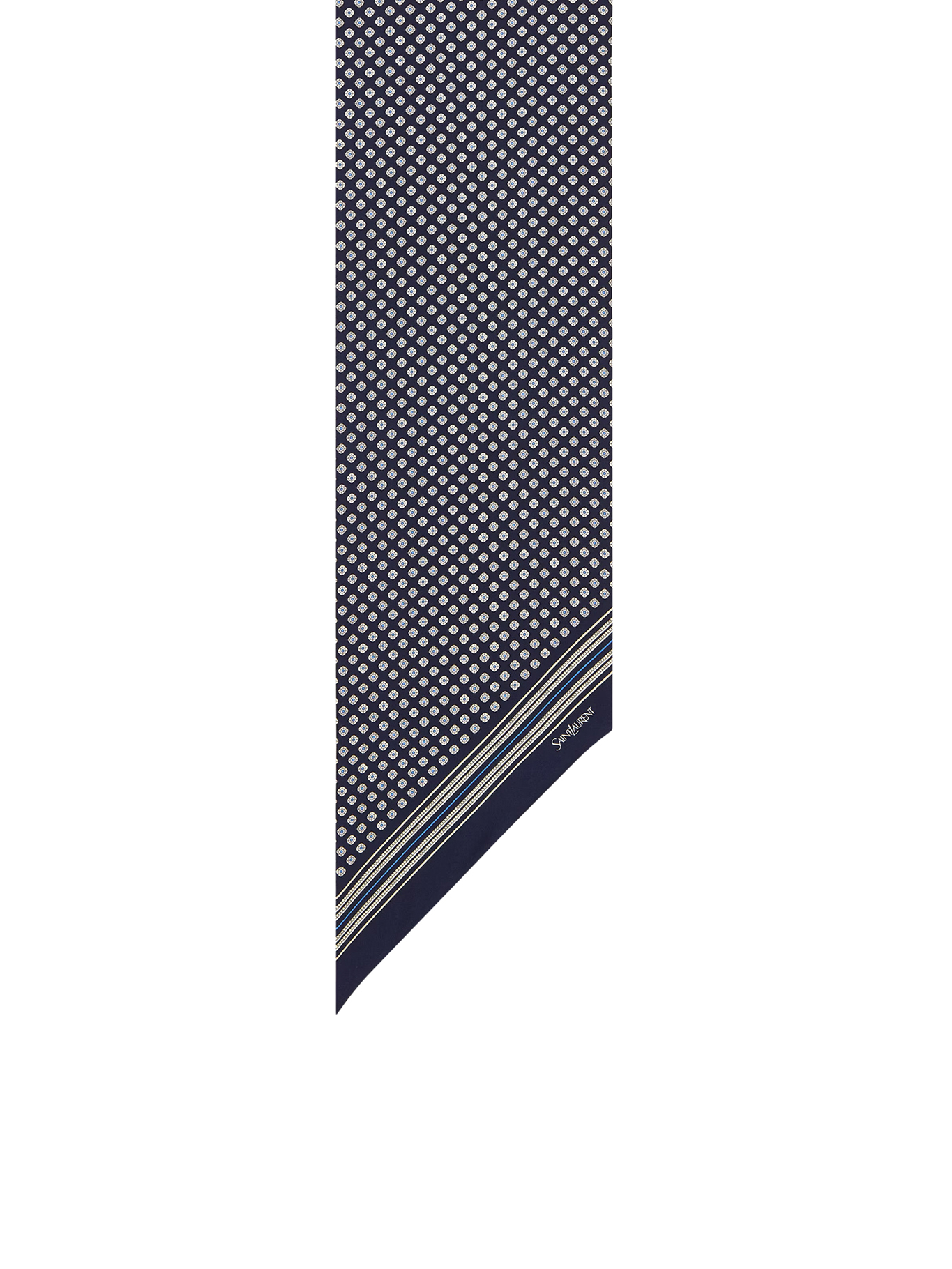 [Saint Laurent] Scarf FW26 8682563Y0014188 NAVY MULTICOLOR