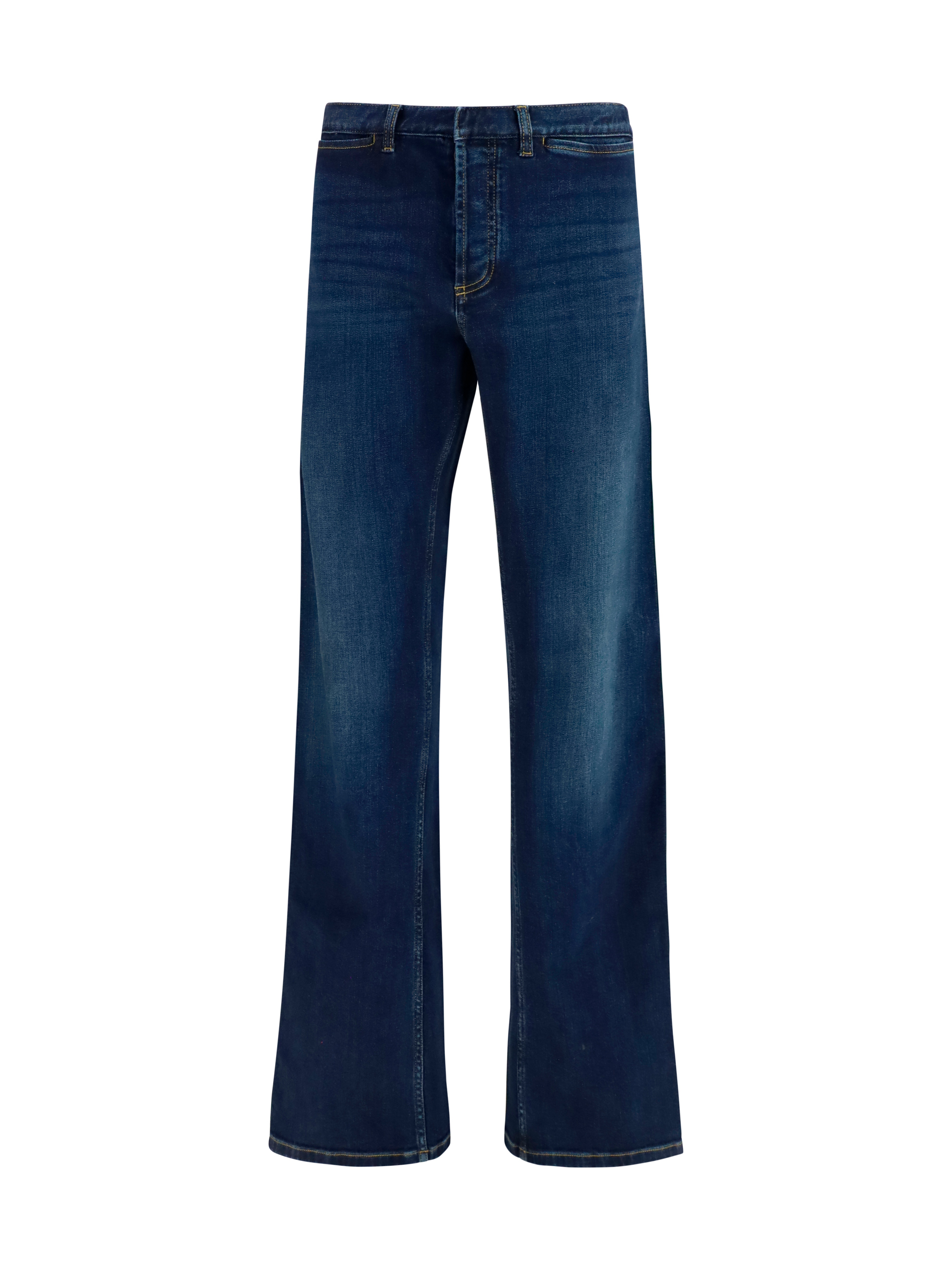 Cotton Jeans with Web stripe