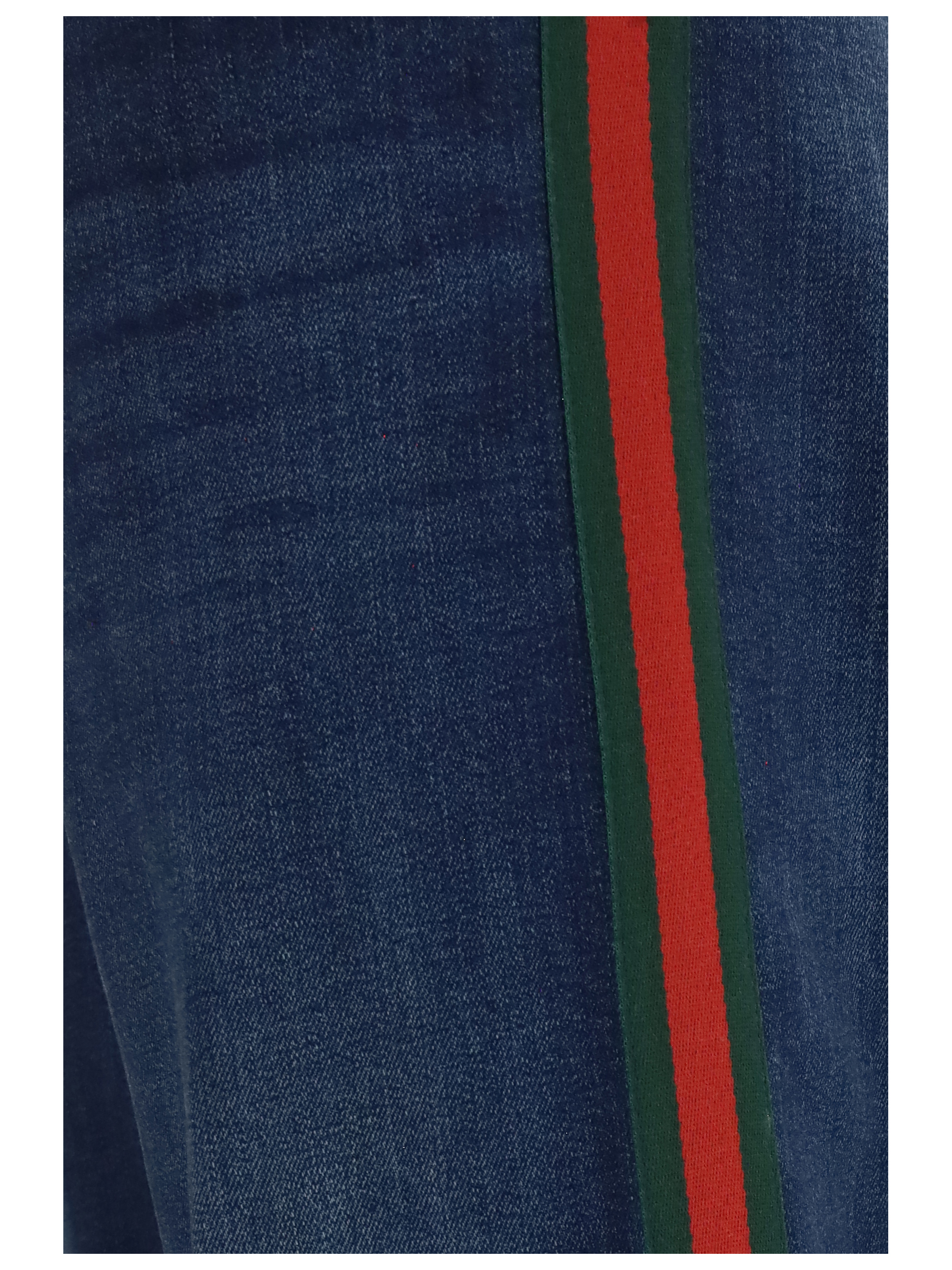 Cotton Jeans with Web stripe