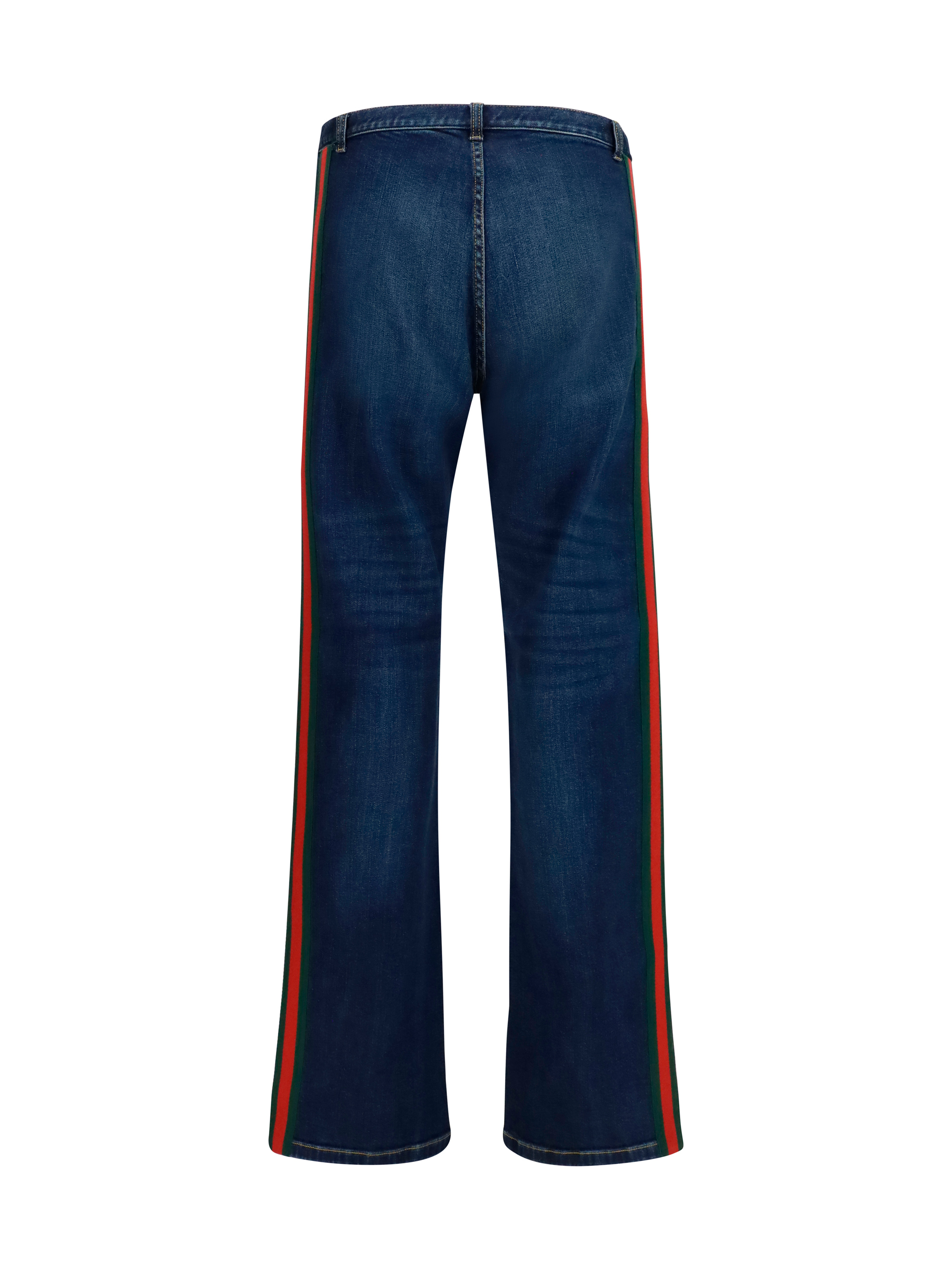 Cotton Jeans with Web stripe