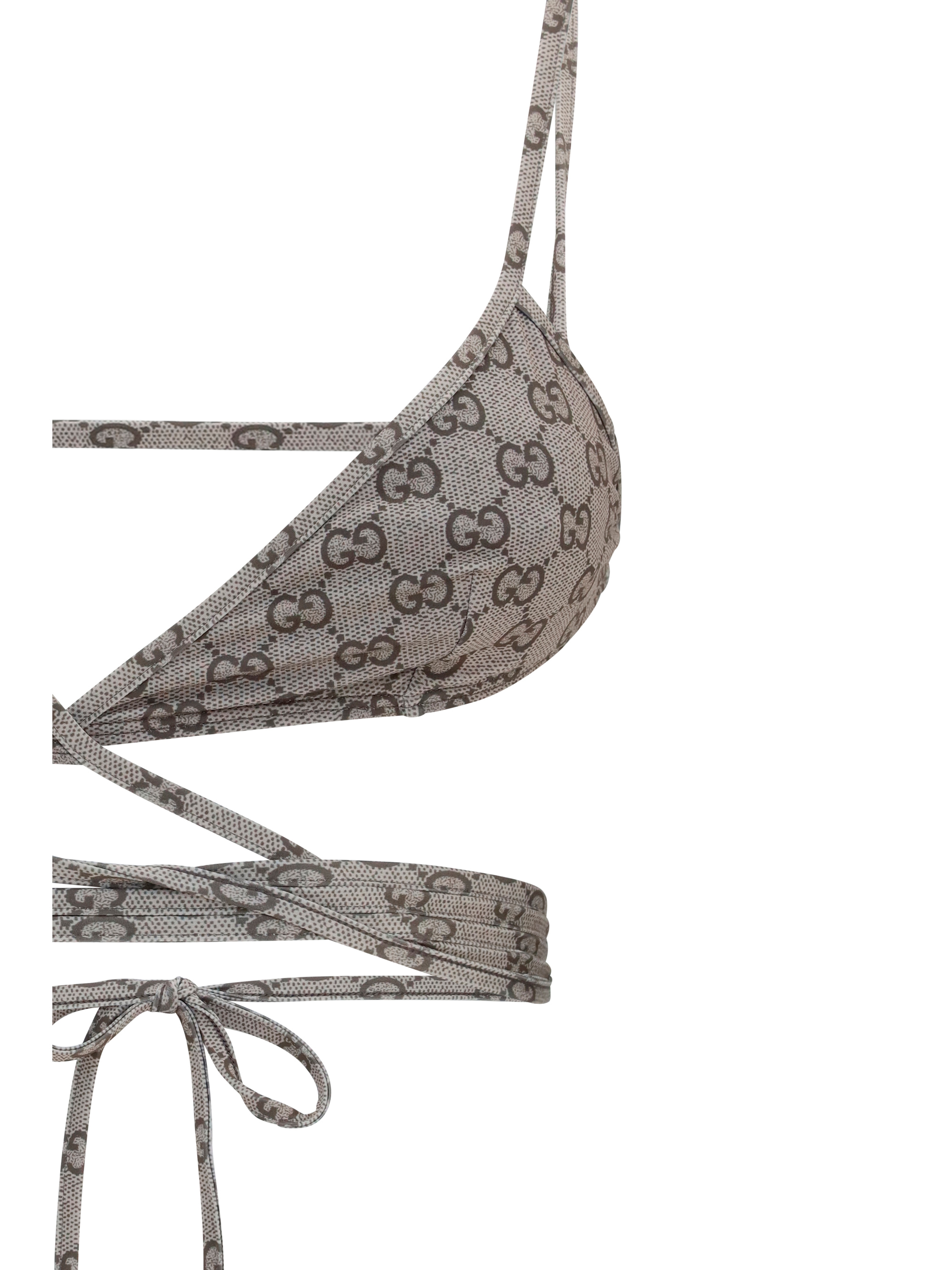 Printed stretch jersey bikini
