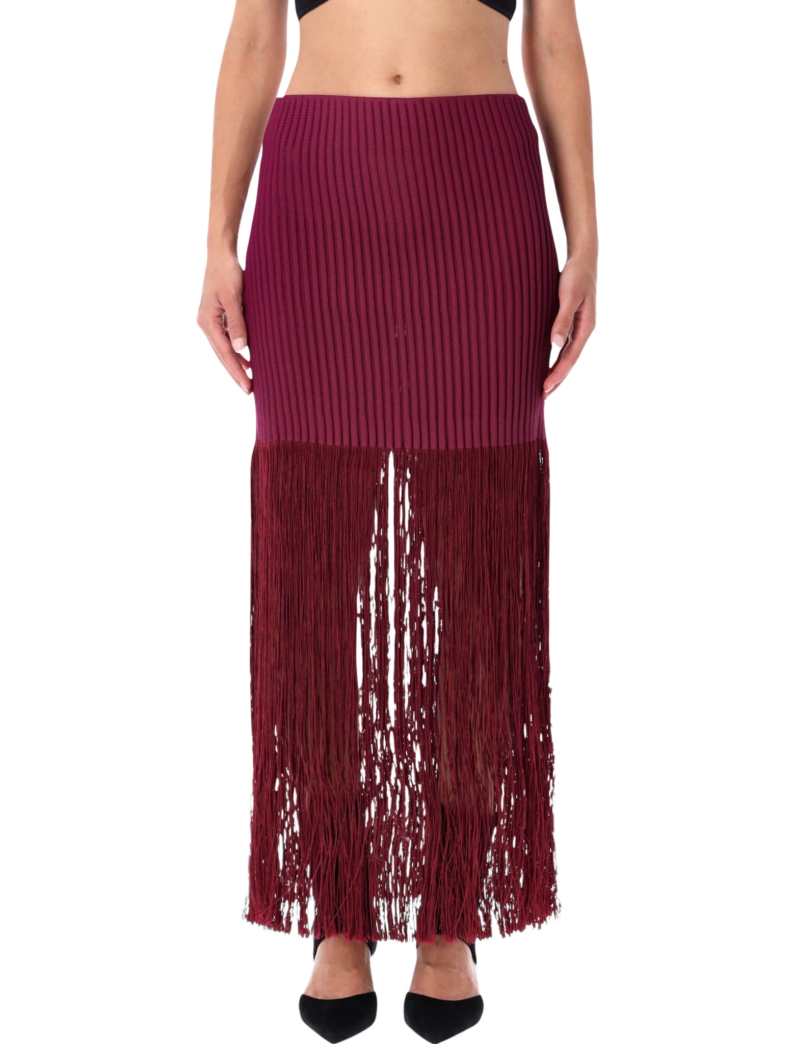 [Alaia] Midi skirt FW26 AA9J2574K217D342