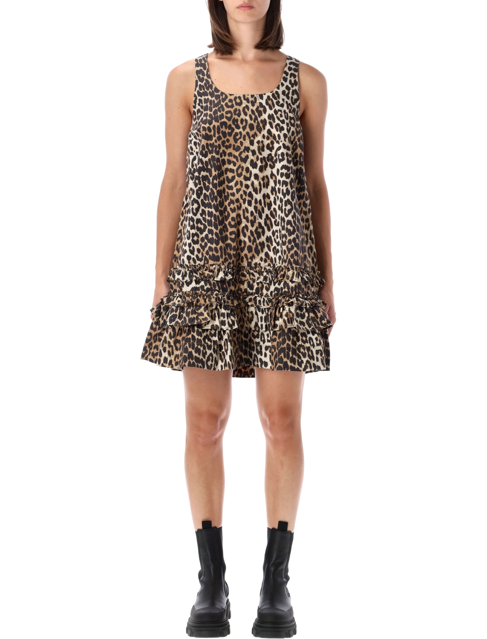 [GANNI] Sleeveless dress FW26 A10307606479859