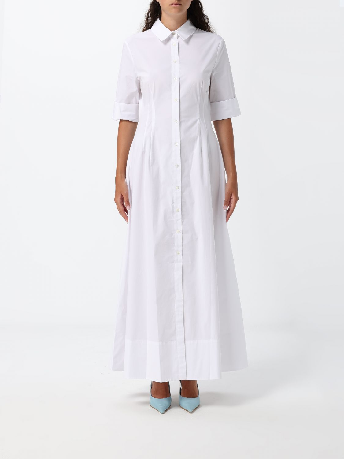 [Staud] Short sleeve dress SS26 90-7420 WHT